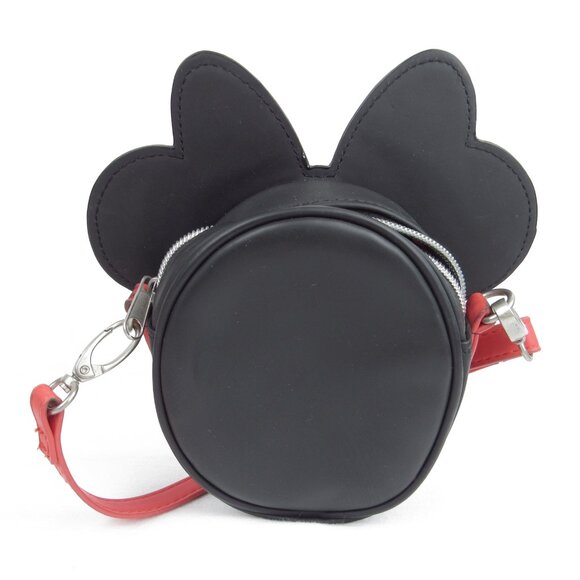 Minnie Mouse Child Purse With Adjustable Strap Minnie Face Zipper Closure - Picture 9 of 16